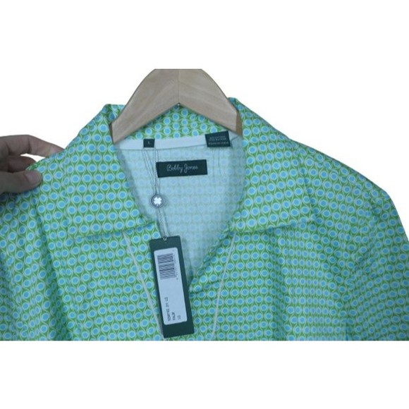 NEW Bobby Jones Womens Retro Dress Size Large Green Circular Shift - Picture 3 of 3